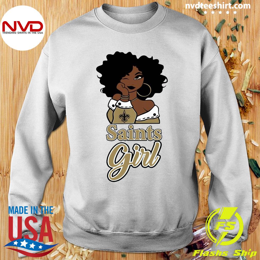 Official Black Girl Saints Girl Shirt 