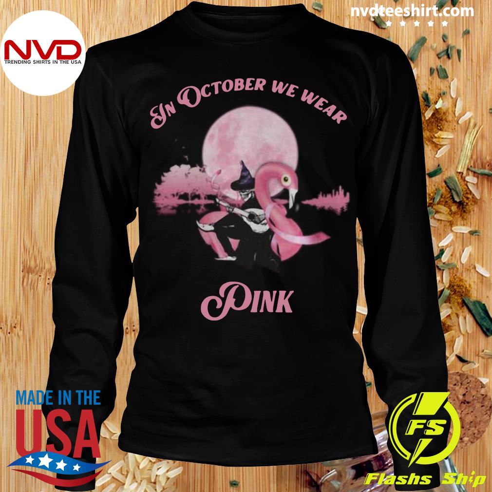 breast cancer flamingo shirt