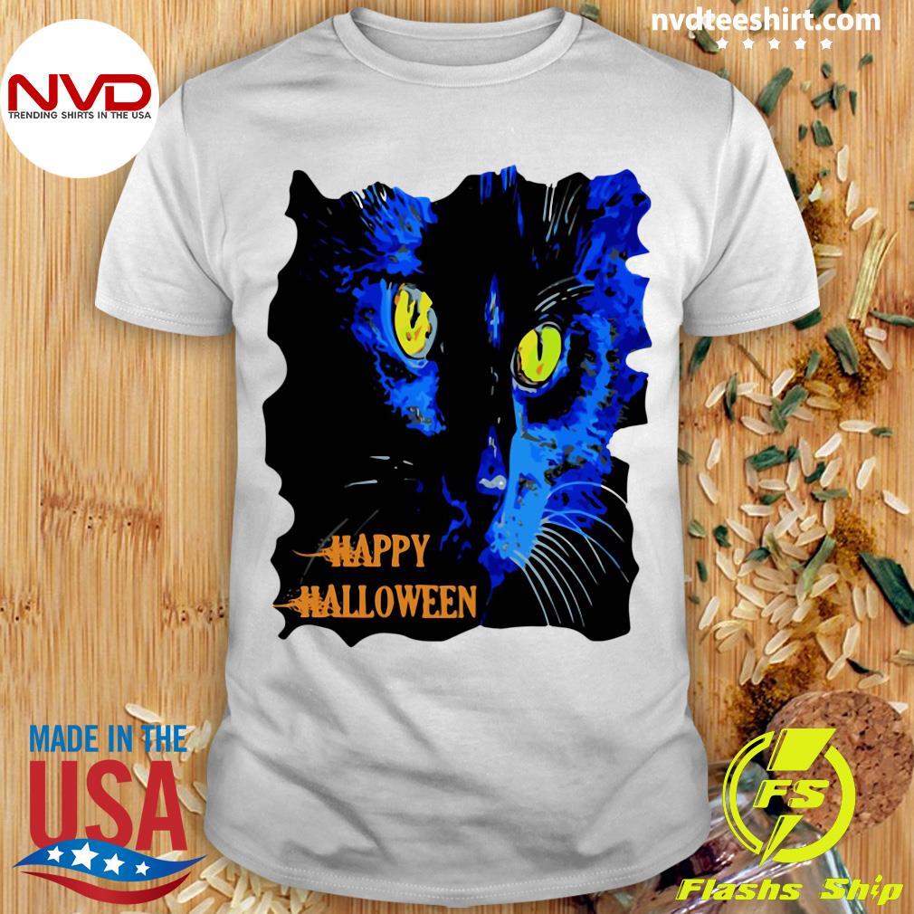 black cat shirt halloween