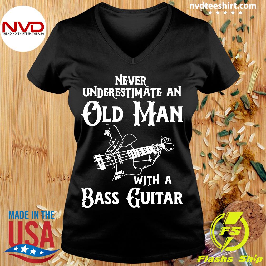 teelaunch Never Underestimate An Old Man with A Guitar Shirt District Unisex Shirt / Black / 2XL