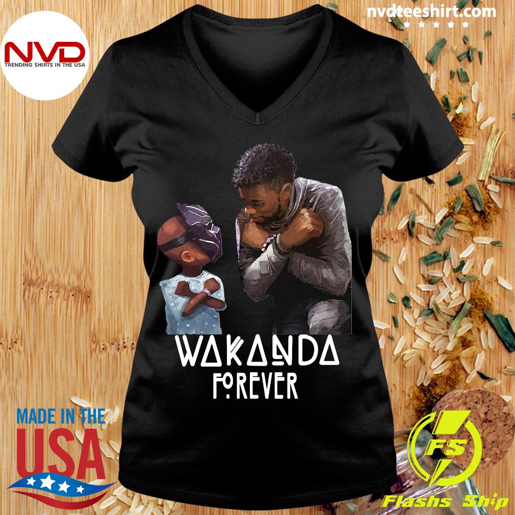 Black Panther Chadwick Boseman T Shirt King Wakanda Forever Men/'s Tee Shirt