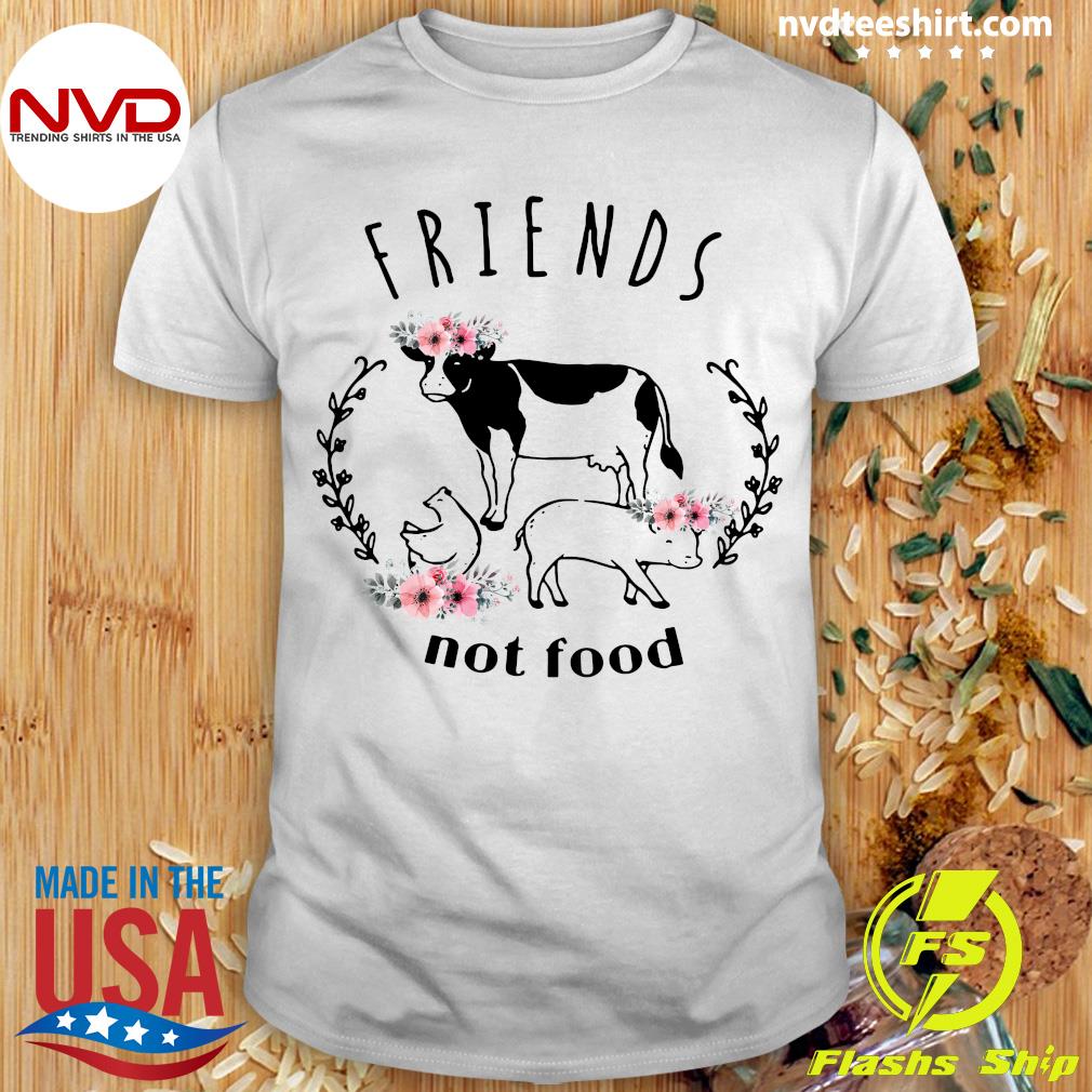 Official Vegan Friends not Food T-shirt - NVDTeeshirt Official Vegan Friends not Food T-shirt - NVDTeeshirt